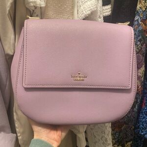 Kate Spade purple purse - crossbody small tote style